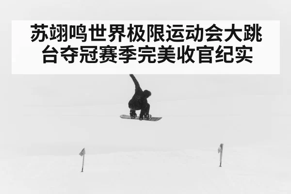 苏翊鸣世界极限运动会大跳台夺冠赛季完美收官纪实